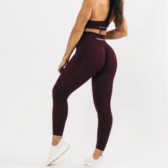 Alphalete Amplify Leggings XS Black Cherry - Picture 1 of 6